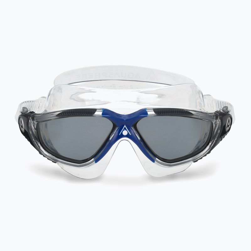 Aquasphere Vista transparent/dunkelgrau/Spiegel-Rauch-Schwimmmaske MS5050012LD 7
