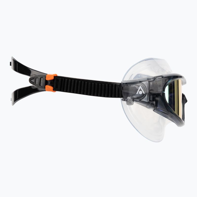 Aquasphere Vista Pro dunkelgrau/schwarz/spiegelorange Titan-Schwimmmaske MS5041201LMO 3