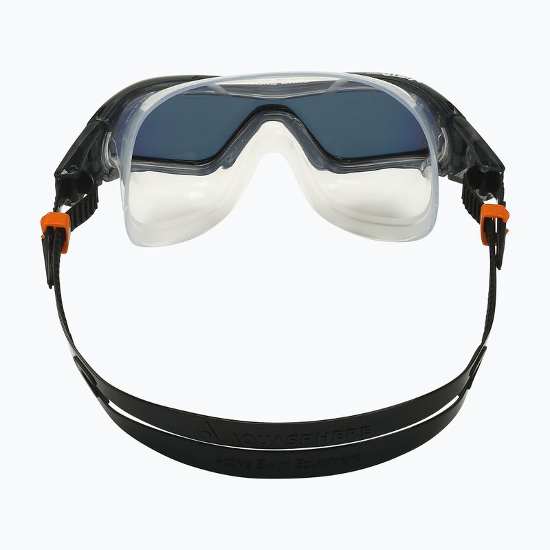 Aquasphere Vista Pro dunkelgrau/schwarz/spiegelorange Titan-Schwimmmaske MS5041201LMO 9
