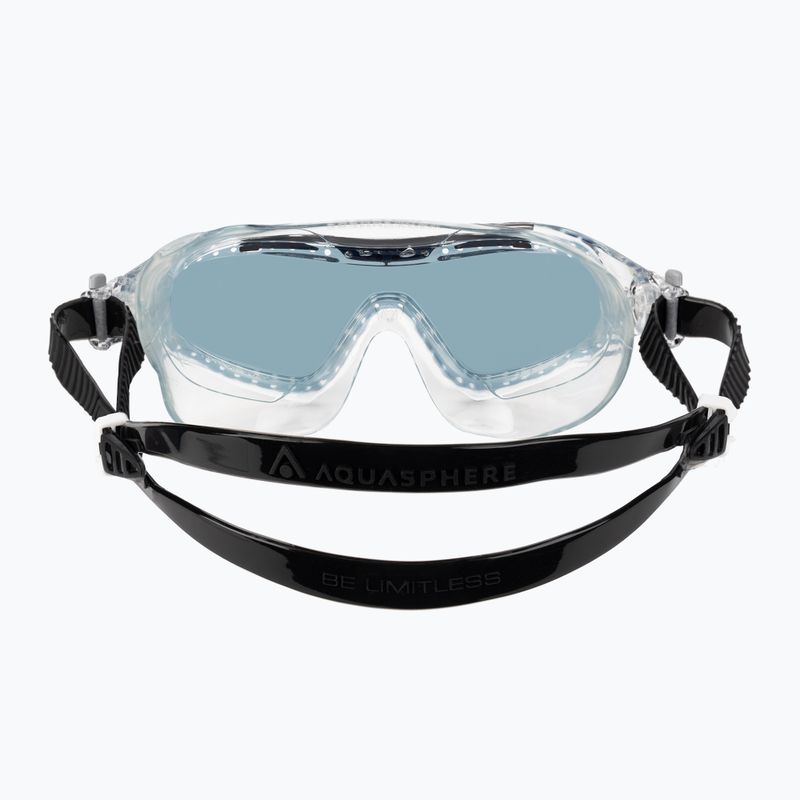 Aquasphere Vista XP transparent/schwarz/Spiegel-Rauch-Schwimmmaske MS5090001LD 5