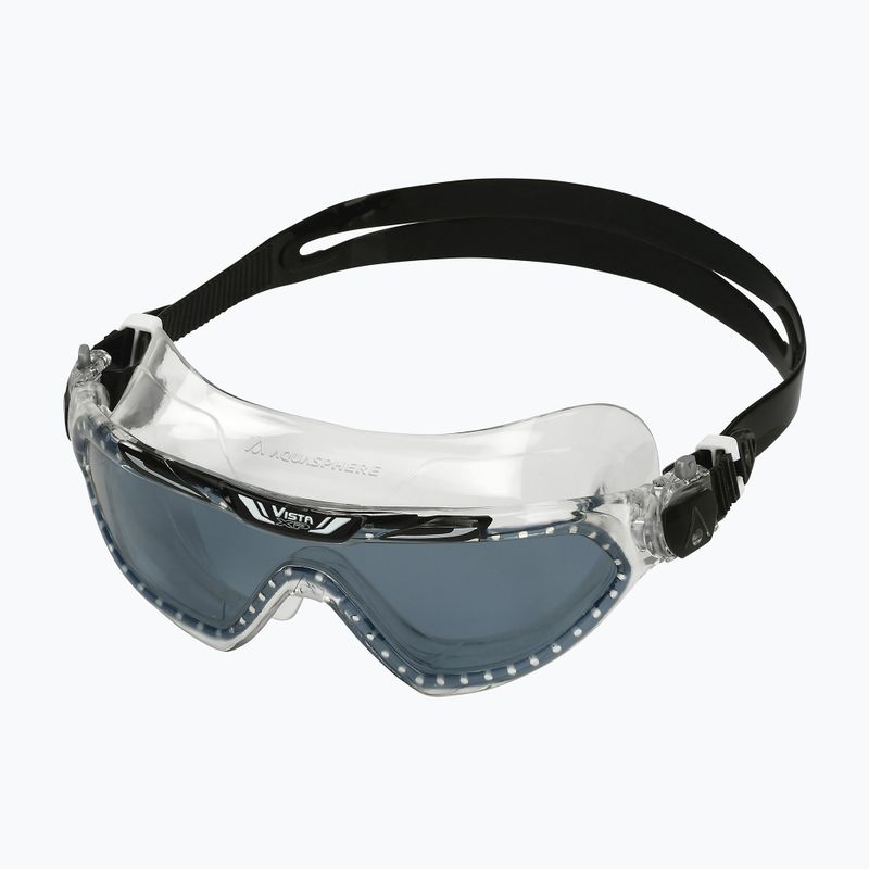 Aquasphere Vista XP transparent/schwarz/Spiegel-Rauch-Schwimmmaske MS5090001LD 6