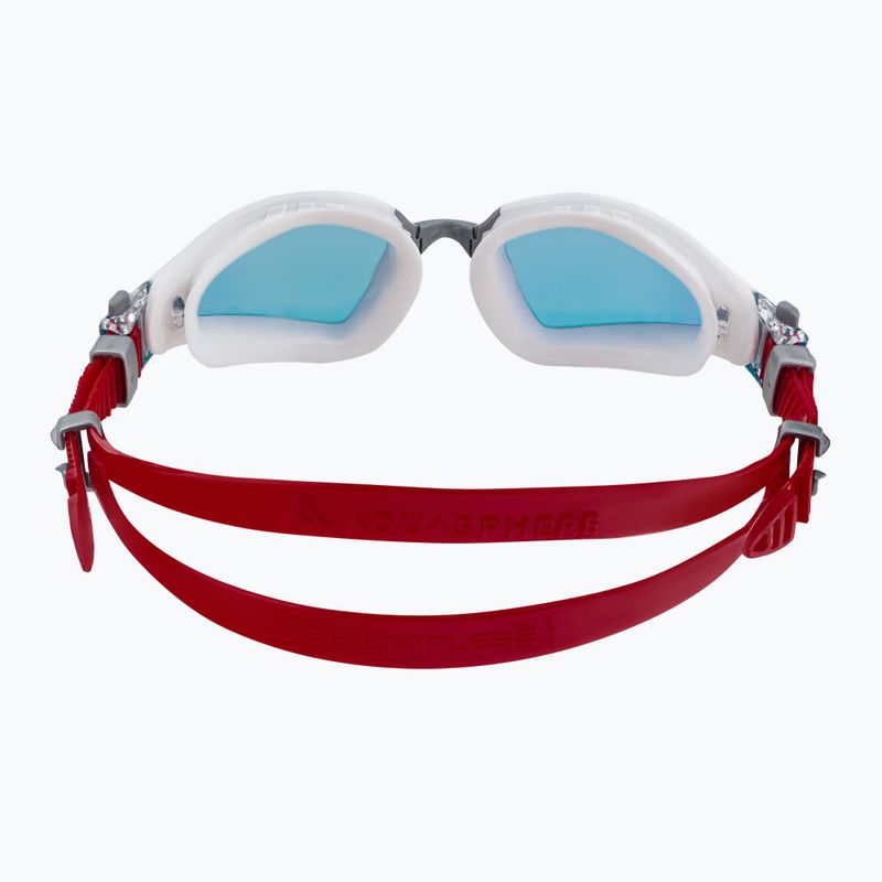 Aqua Sphere Kayenne Pro Schwimmbrille weiß und rot EP3040910LMR 5