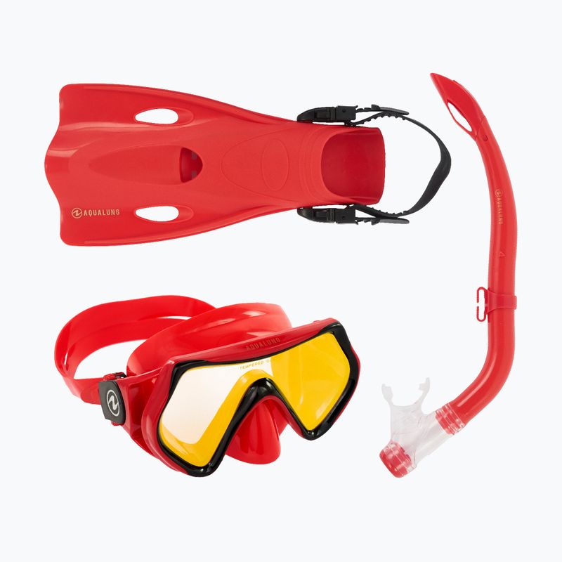 Aqualung Hero Set Kinderschnorchelset rot SV1160675SM 13