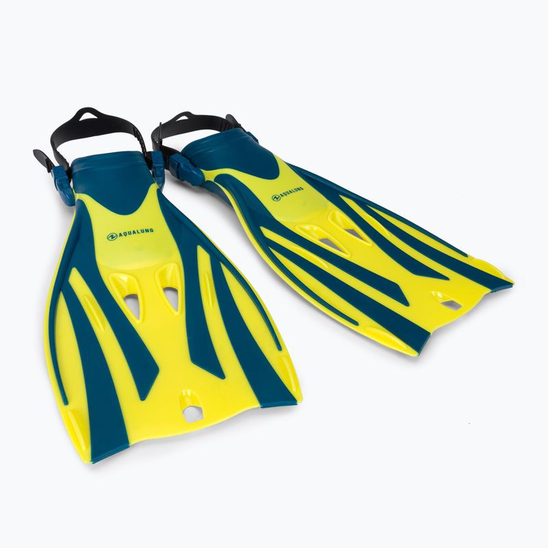 Aqualung Fizz gelb und marineblau Schnorchelflossen FA3619807