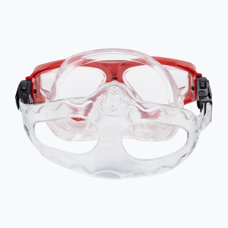 Aqualung Saturn Combo Schnorchel Kit Maske + Schnorchel Rot SC3980006 5