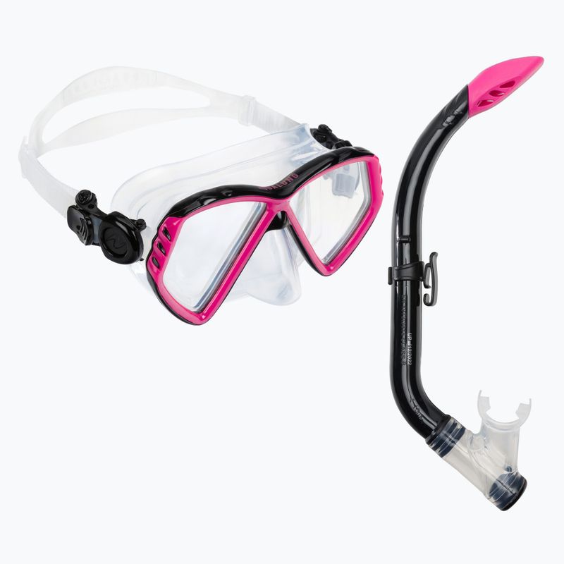 Aqualung Cub Combo Kinderschnorchelset Maske + Schnorchel schwarz/rosa SC3990002