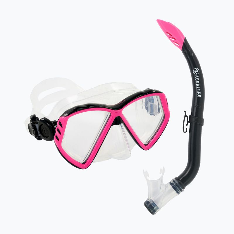 Aqualung Cub Combo Kinderschnorchelset Maske + Schnorchel schwarz/rosa SC3990002 10