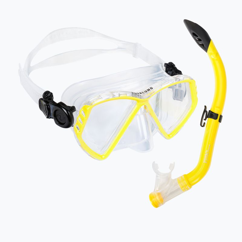 Aqualung Cub Combo Kinder Schnorchelset Maske + Schnorchel Gelb SC3990007