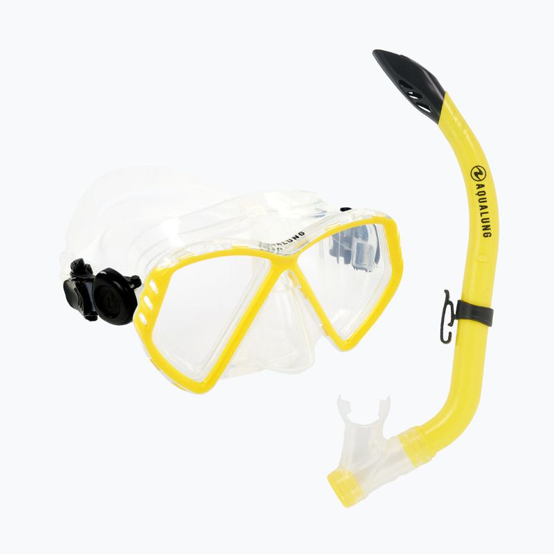 Aqualung Cub Combo Kinder Schnorchelset Maske + Schnorchel Gelb SC3990007 10