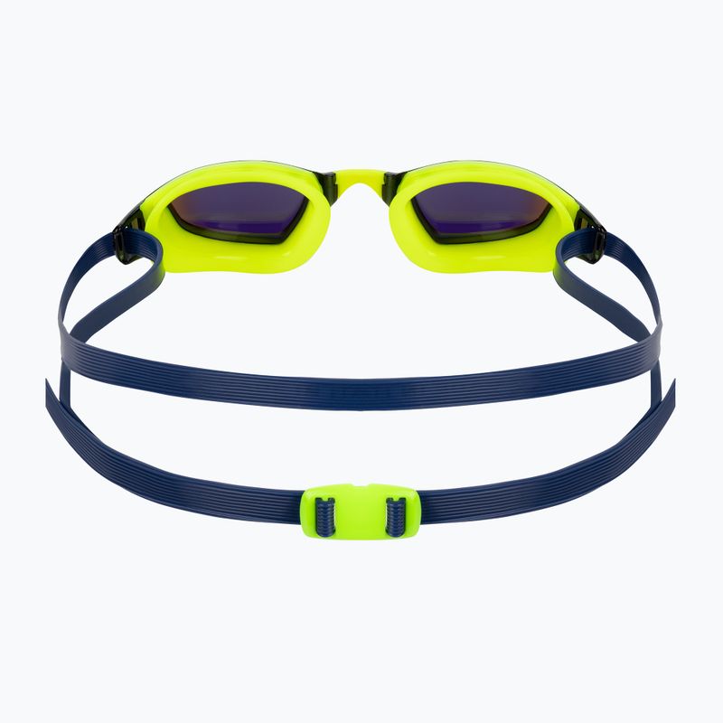 Aquasphere Xceed hellgelb/Marineblau/Spiegelgelb Titan-Schwimmbrille EP3037104LMY 5