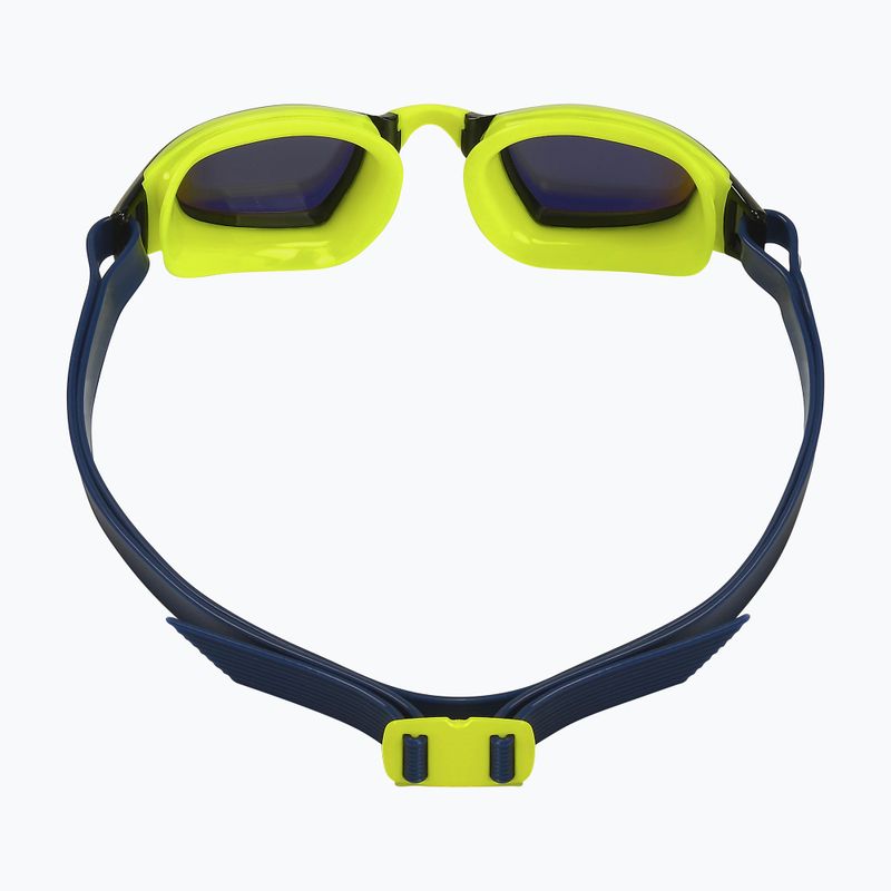 Aquasphere Xceed hellgelb/Marineblau/Spiegelgelb Titan-Schwimmbrille EP3037104LMY 9