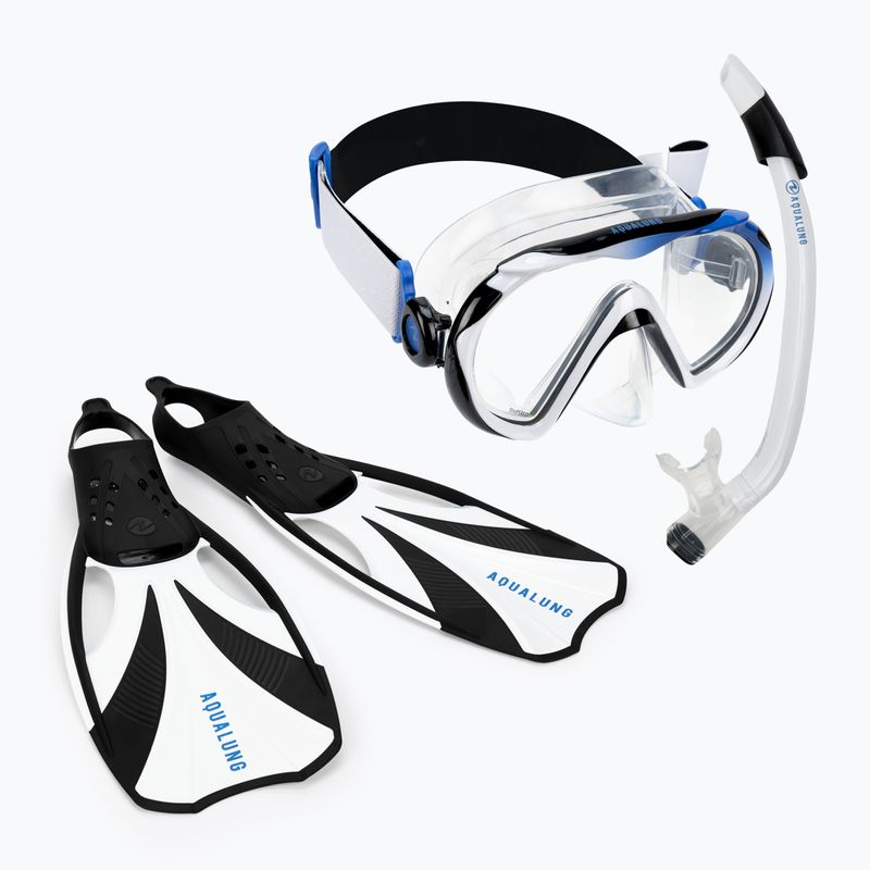 Aqualung Kompass Schnorchel Set schwarz und weiß SR4110109XL