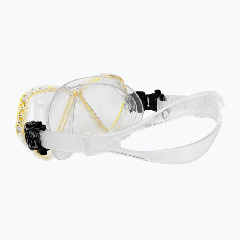 Aqualung Cub transparent/gelb Junior Tauchmaske MS5530007 4