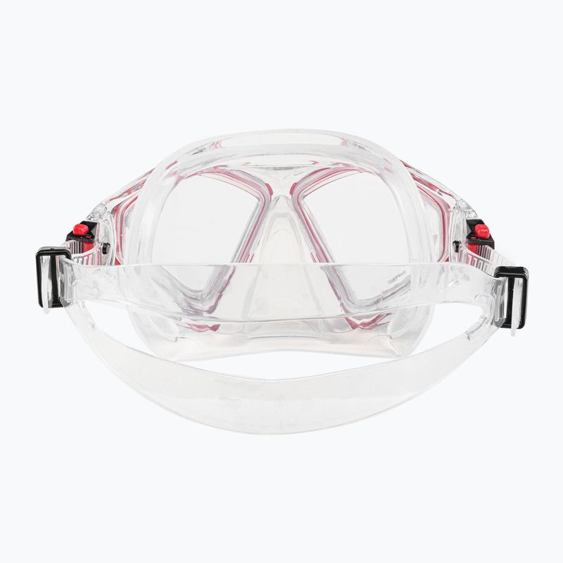 Aqualung Hawkeye transparent/rot Tauchmaske MS5570006 5