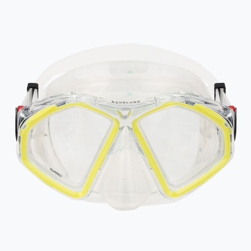 Aqualung Hawkeye transparent/gelb Tauchmaske MS5570007 2