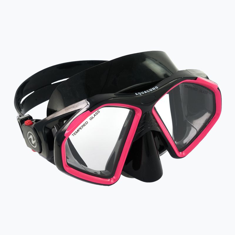 Aqualung Hawkeye Tauchmaske schwarz/rosa MS5570102 6
