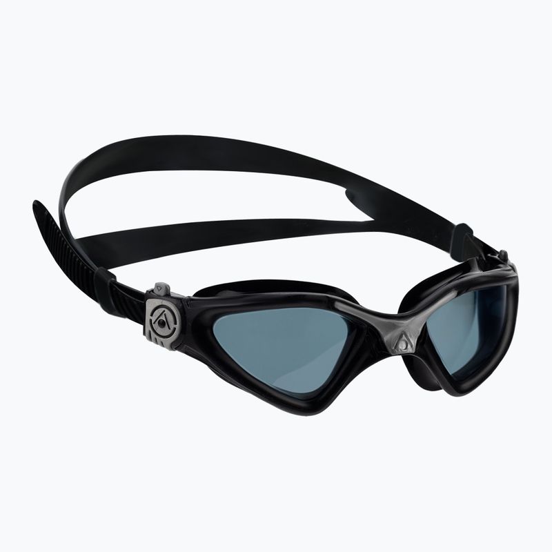 Aquasphere Kayenne Schwimmbrille schwarz / silber / Gläser dunkel EP3140115LD