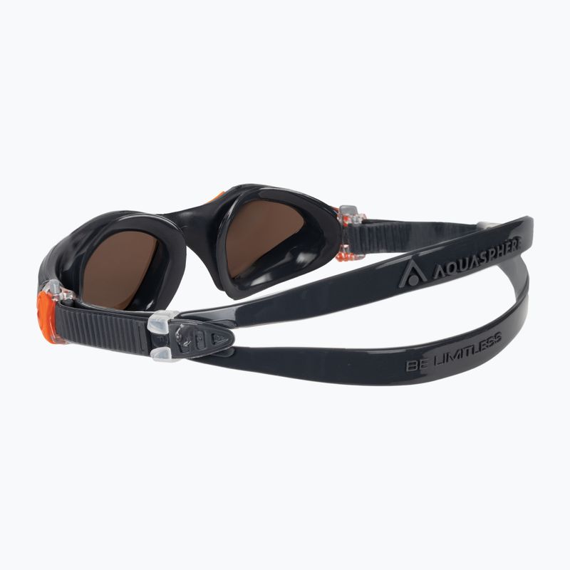 Aquasphere Kayenne grau/orange Schwimmbrille 4