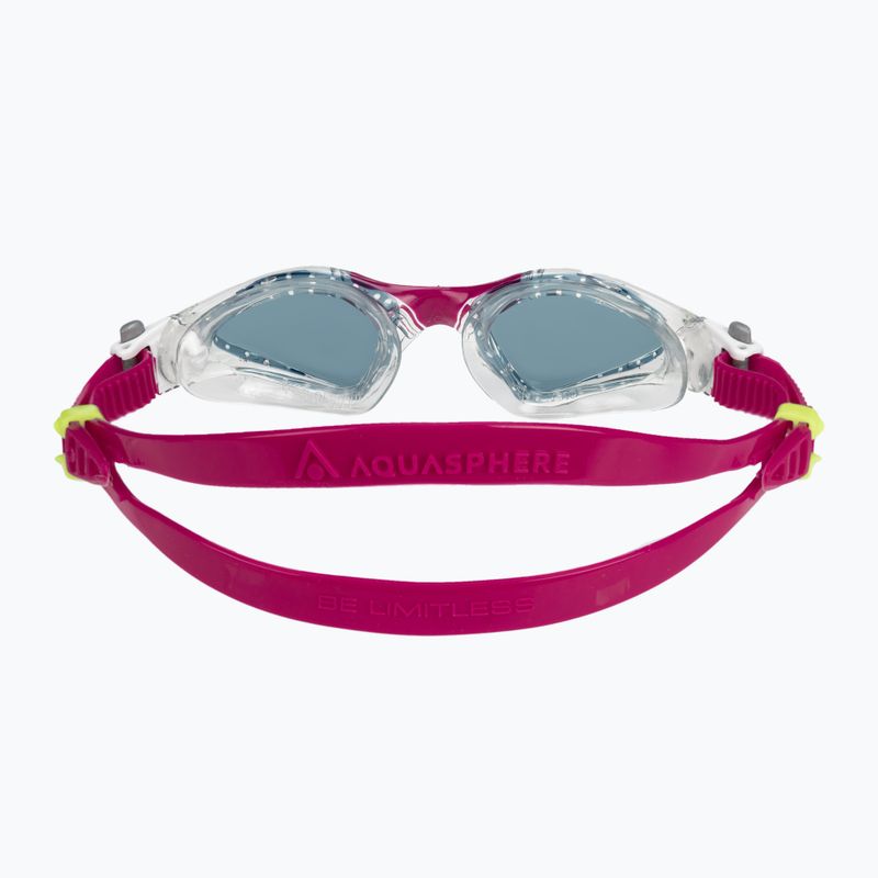 Aquasphere Kayenne Compact transparent / himbeerfarben Kinder Schwimmbrille EP3150016LD 5