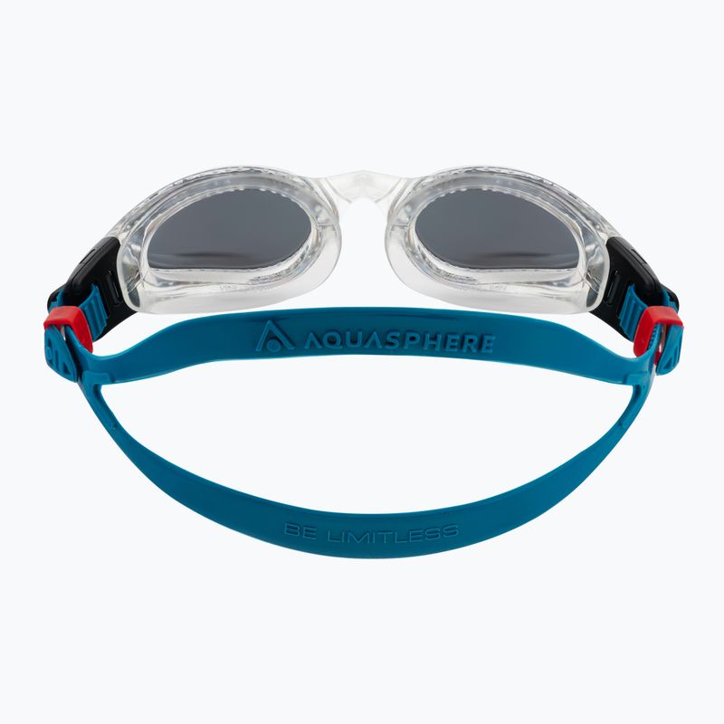 Aquasphere Kaiman klar/petrol/spiegelsilber Schwimmbrille EP3180098LMS 5