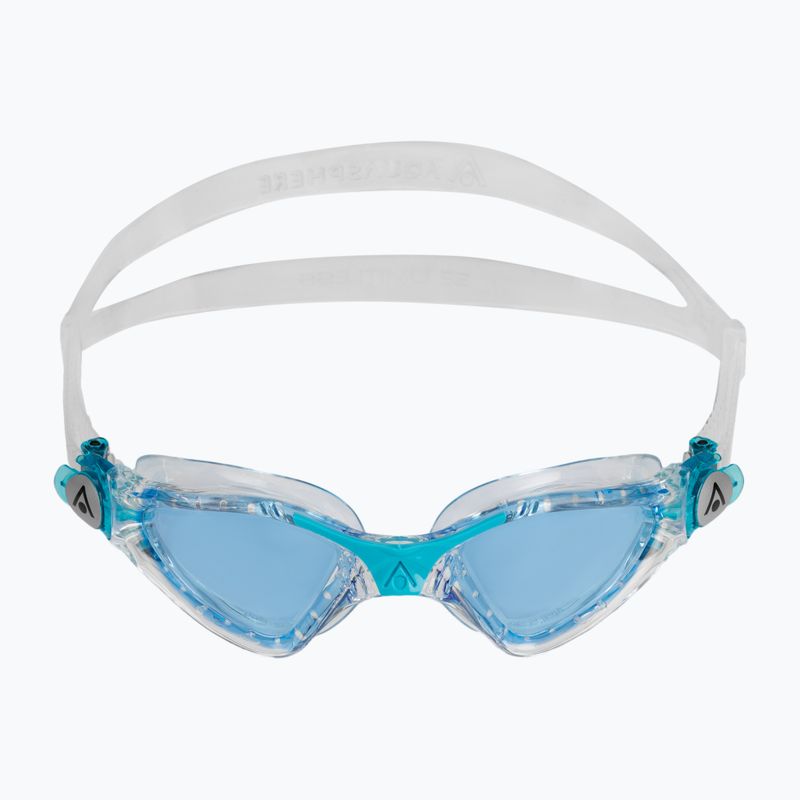 Aquasphere Kayenne transparent / türkis Kinder Schwimmbrille EP3190043LB 2