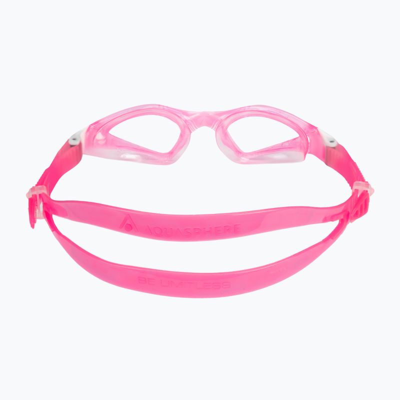 Aquasphere Kayenne rosa / weiß / Gläser klar Kinder Schwimmbrille EP3190209LC 5