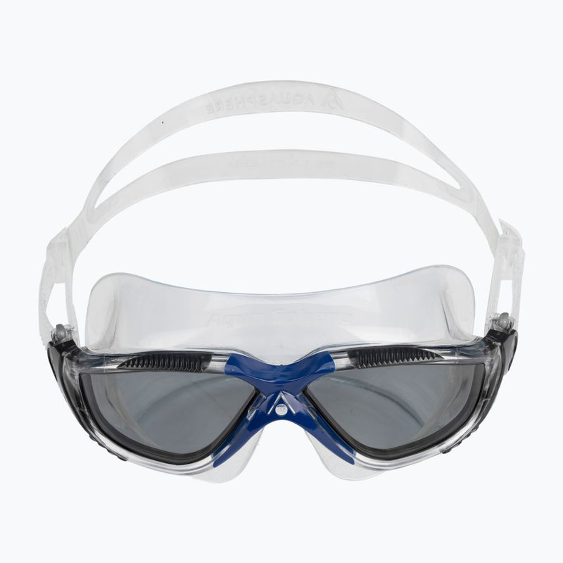 Aquasphere Vista transparent/dunkelgrau/rauchfarben Schwimmmaske MS5600012LD 2