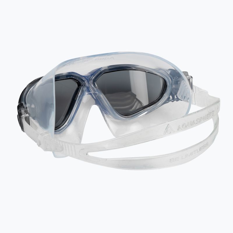 Aquasphere Vista transparent/dunkelgrau/rauchfarben Schwimmmaske MS5600012LD 4