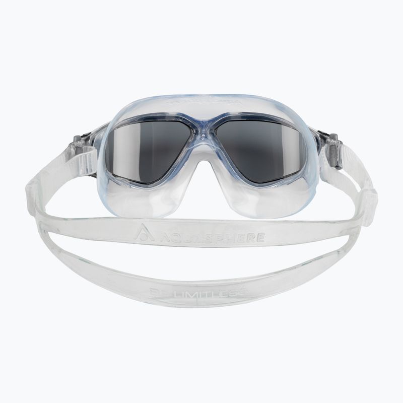 Aquasphere Vista transparent/dunkelgrau/rauchfarben Schwimmmaske MS5600012LD 5