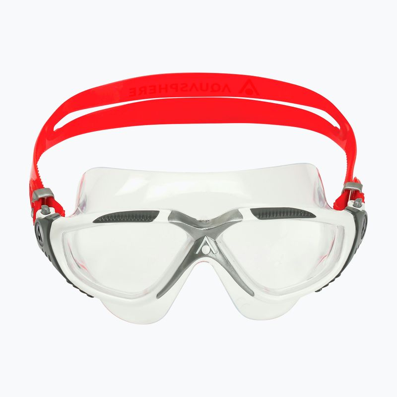 Aquasphere Vista weiß/rot/klar Schwimmmaske 2