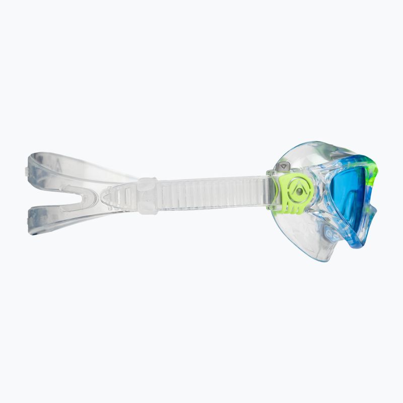 Aquasphere Vista transparent/hellgrün/blaue Kinderschwimmmaske MS5630031LB 3