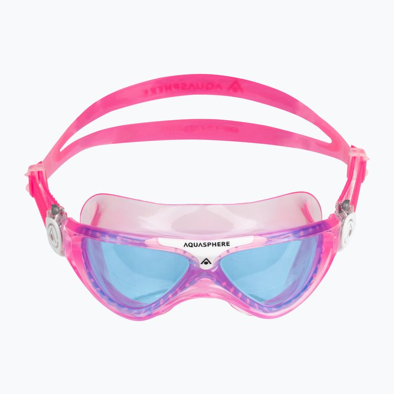 Aquasphere Vista Kinderschwimmmaske rosa/weiß/blau MS5630209LB 2