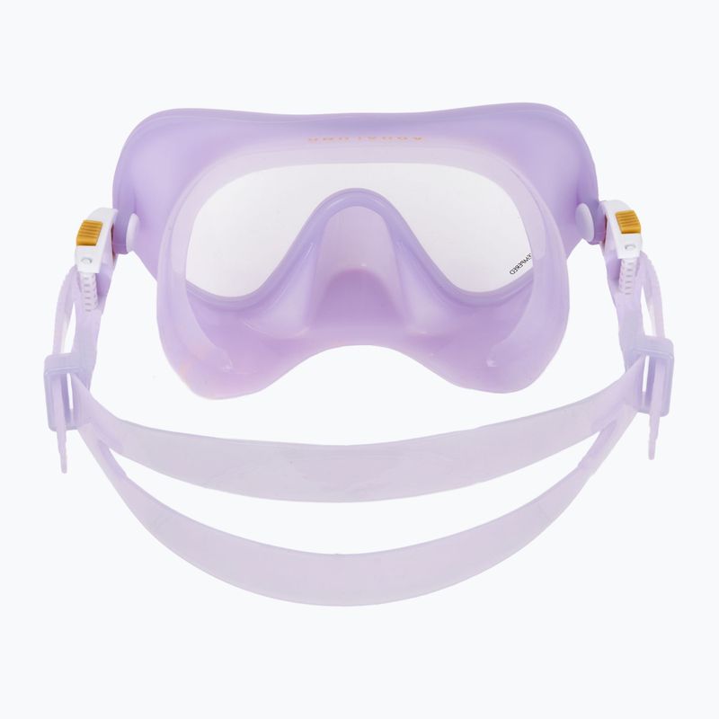 Aqualung Nabul Schnorchelset Maske + Schnorchel + Flossen transluzent lila 5