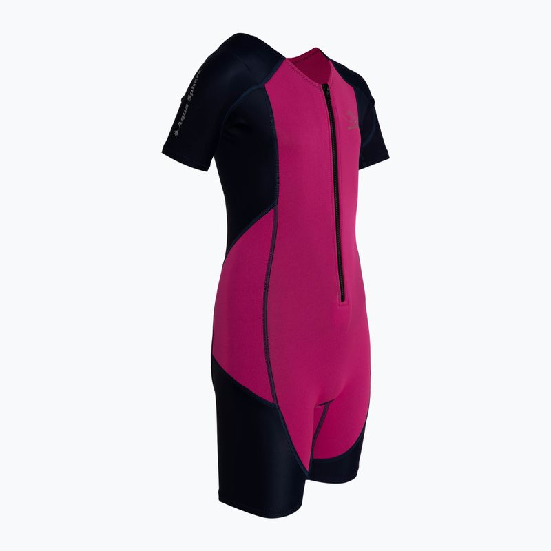Aquasphere Stingray HP rosa/marineblauer Neoprenanzug für Kinder