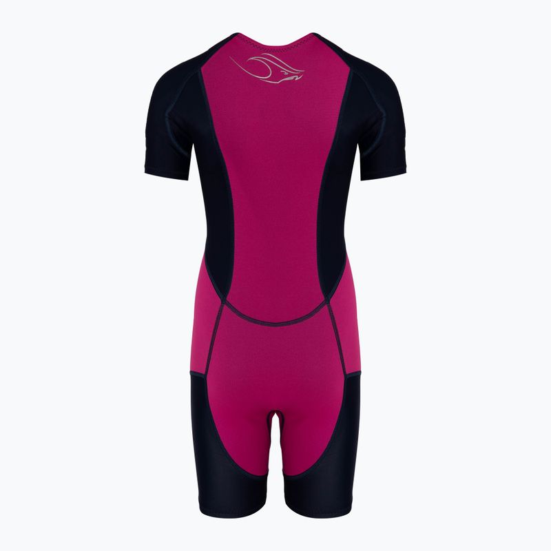 Aquasphere Stingray HP rosa/marineblauer Neoprenanzug für Kinder 3