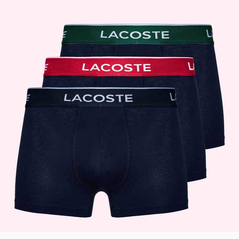 Lacoste Boxershorts 5H3401 3 Paar marineblau/grün/rot/navy