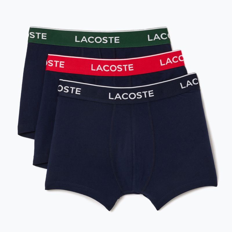 Lacoste Boxershorts 5H3401 3 Paar marineblau/grün/rot/navy