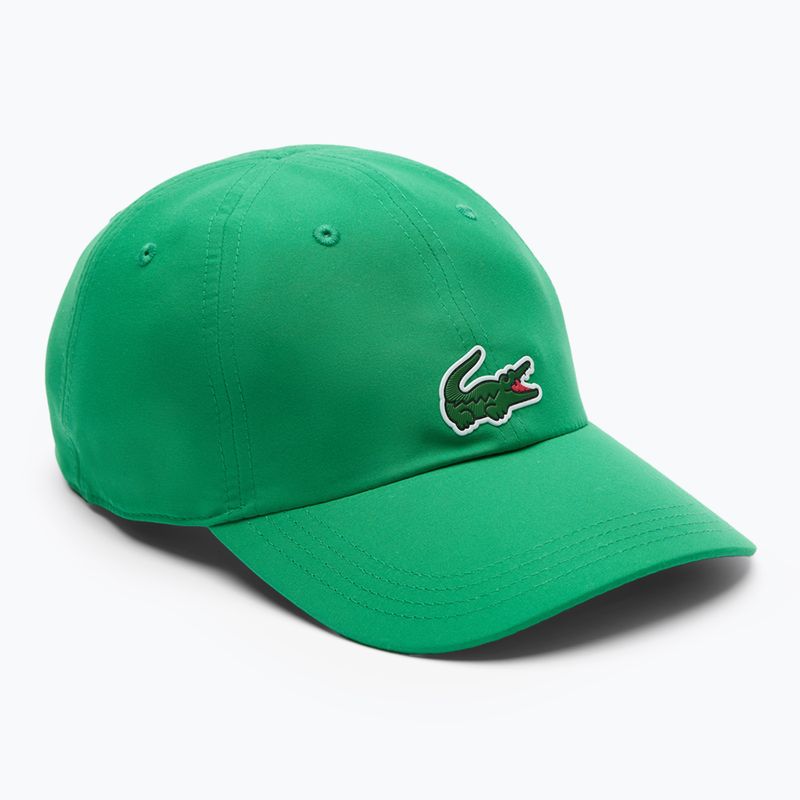 Mütze Basecap Tennis Herren Lacoste RK2450 fluorine green/fluorine green