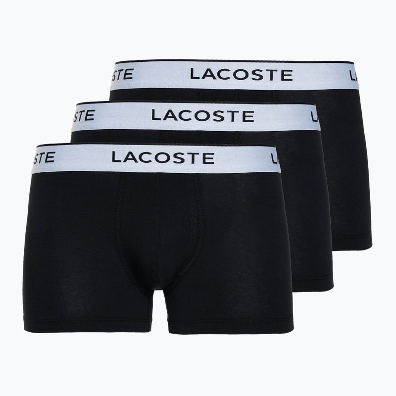 Lacoste Herren Boxershorts 5H8385 3 Paar schwarz