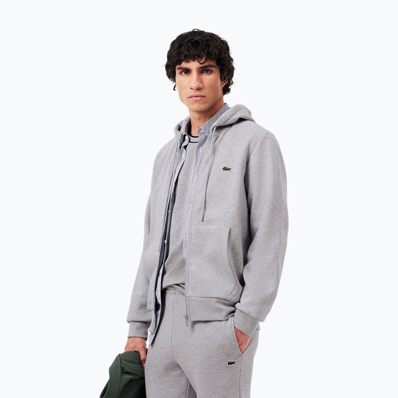 Lacoste Herren Trainingsanzug WH2528 silber chine 4