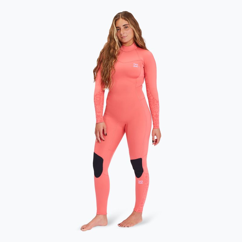Billabong 4/3 mm Synergy BZ Full vintage coral Neoprenanzug für Damen 2