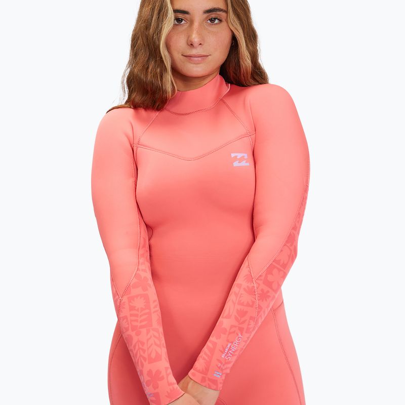 Billabong 4/3 mm Synergy BZ Full vintage coral Neoprenanzug für Damen 4