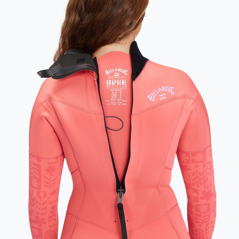 Billabong 4/3 mm Synergy BZ Full vintage coral Neoprenanzug für Damen 5