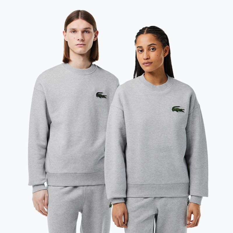 Sweatshirt Hoodie Lacoste SH6405 silver chine