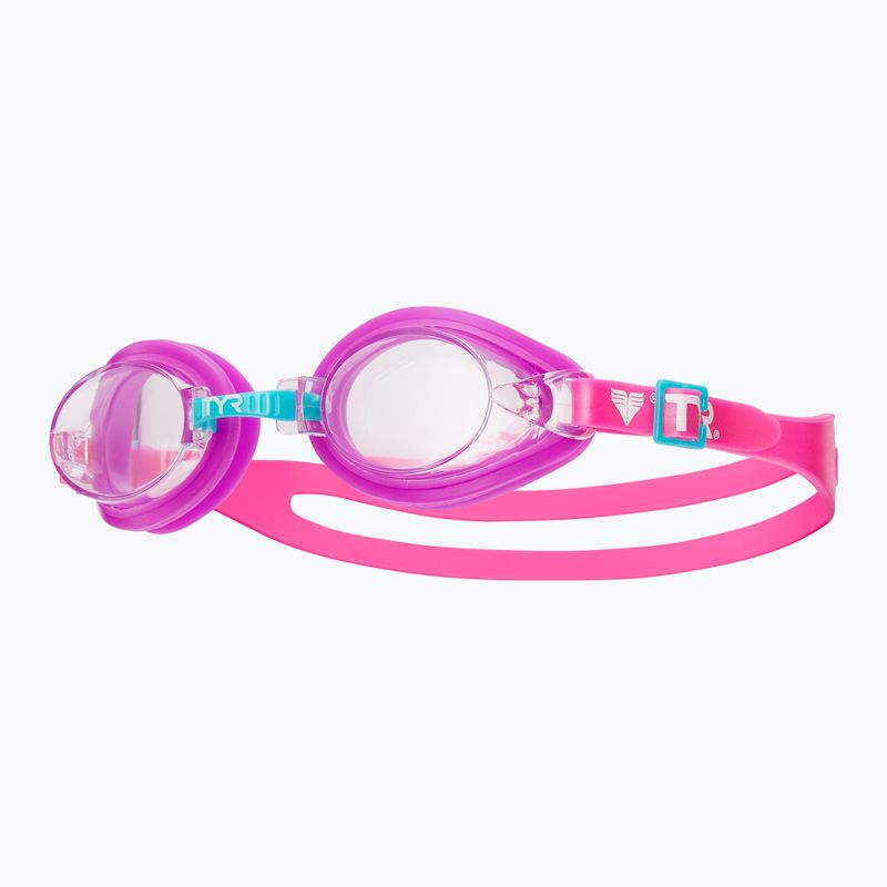 TYR Qualifier Schwimmbrille klar/violett/rosa 6