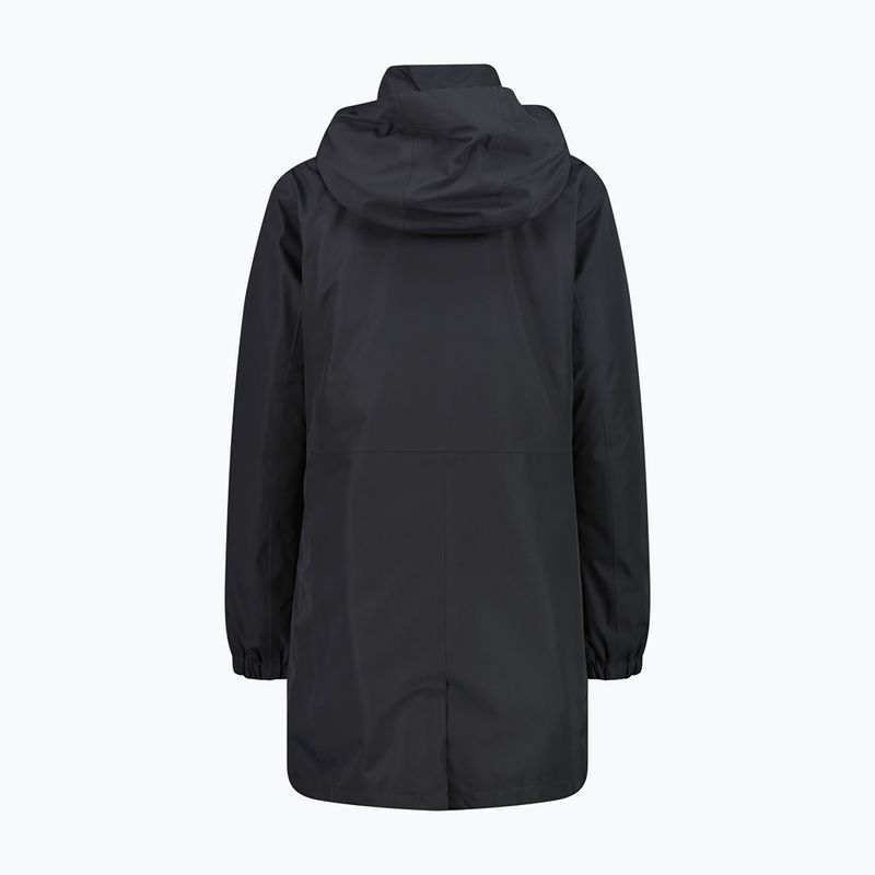 Damen Regenmantel CMP 36Z2026D Zip Hood Parka antracite 2