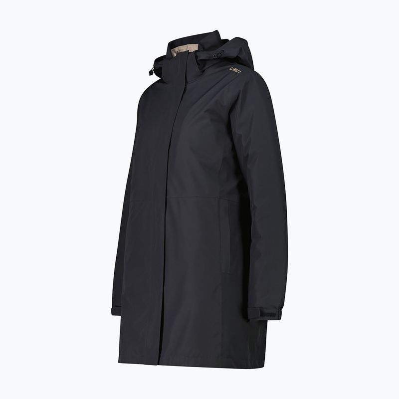 Damen Regenmantel CMP 36Z2026D Zip Hood Parka antracite 3