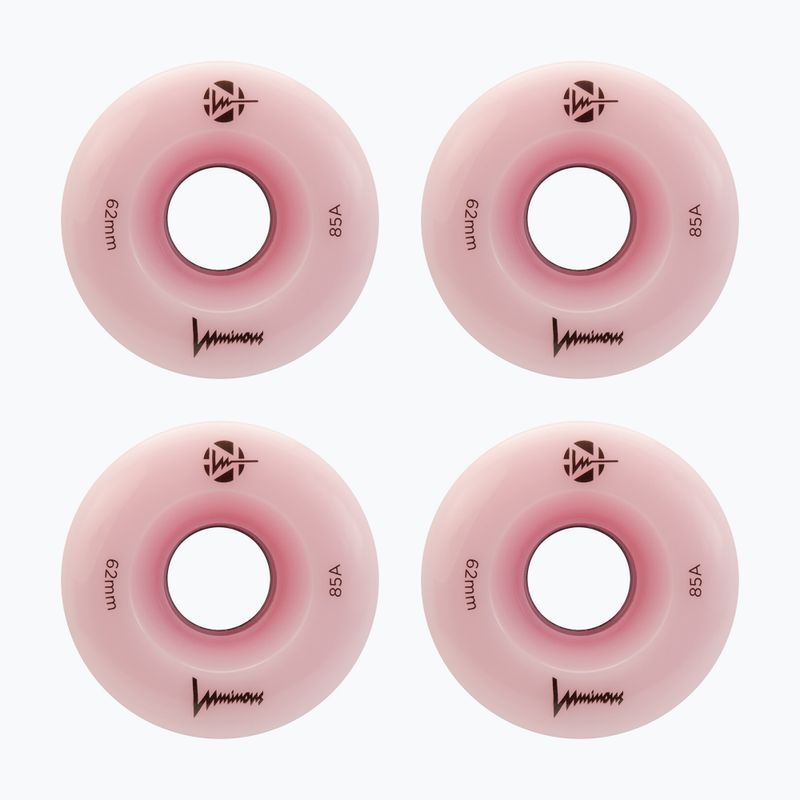 Inlinerrollen FR Skates Luminous Led Quad Wheel 62mm/85A Sixies 6LED X4 flamingo 2