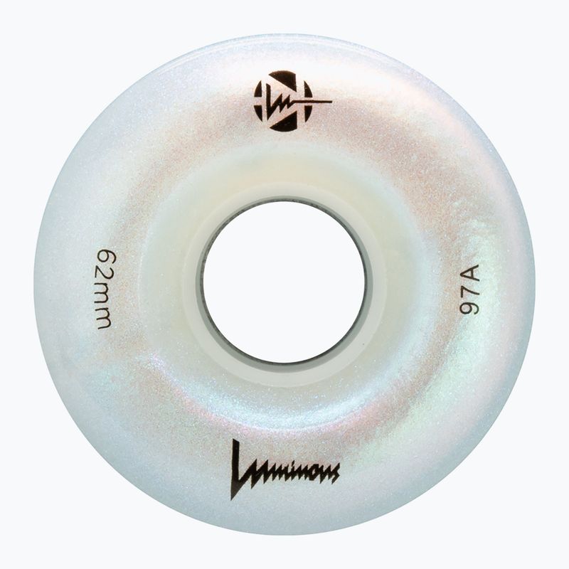 Inlinerrollen FR Skates Luminous Led Quad Wheel 62mm/97A X4 white pearl 3