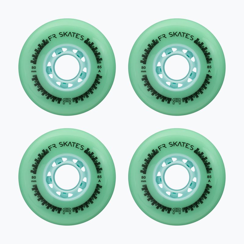 Inlinerrollen FR Skates Downtown Wheel 80mm/85A X4 mint/mint 2